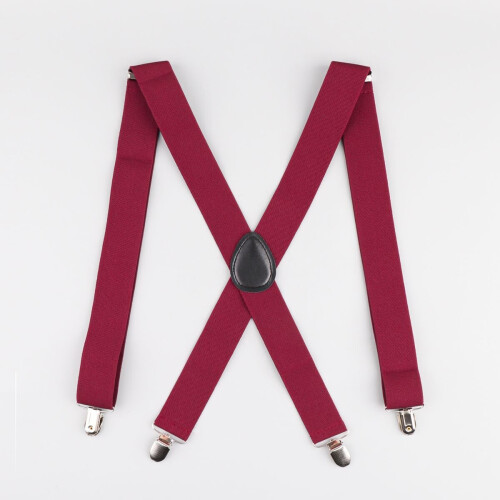 1pc Mens Polyester Solid Suspender
