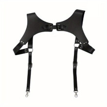 1pc Mens Suspender Belt PU Leather Shoulder Strap For Costume Club Party