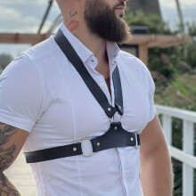 Mens Suspenders Accessories Belt Leather Chest Strap Mens Hundred Matching Shirts Model Strap Clothing Accessories