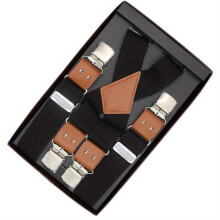 Mens X shaped Four Buckles Adjustable Suspenders For Any Occasion