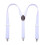 KANGDAI Mens Y Shaped Elastic Strong 3 Clip Harness 11