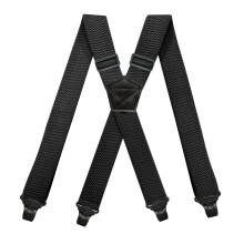 1pc Airport Friendly Suspenders For Men Heavy Duty Big And Tall 1 5inch Wide X back 4 Plastic Gripper Clasp Clips Mens Work Suspenders Trouser Braces