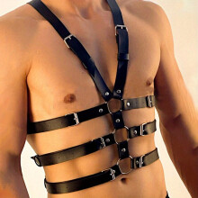 Mens Shoulder Straps Mens Suspenders Chest Straps Leather Belts Casual And Versatile Clothing Decoration