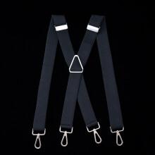 1pc Mens Adjustable Elastic Suspenders Trouser Braces 1 38inch Wide X back With 4 Snap Hooks For Him Dad Grandpa Husband
