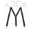 1pc 1inch Wide Men Suspenders Plain Overall Adjustable 9