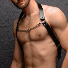 Mens Punk Body Chest Harness Leather Adjustable Chest Belt For Cosplay Party Costume Shirt Accessories Suspenders