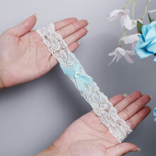 Sexy Lace Wedding Garters For Bride Stretchy Prom Leg Garters With Bow Bridal Accessory