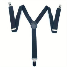 1pc Mens Casual Business Suit Suspenders Adjustable Elastic Plain Suspenders