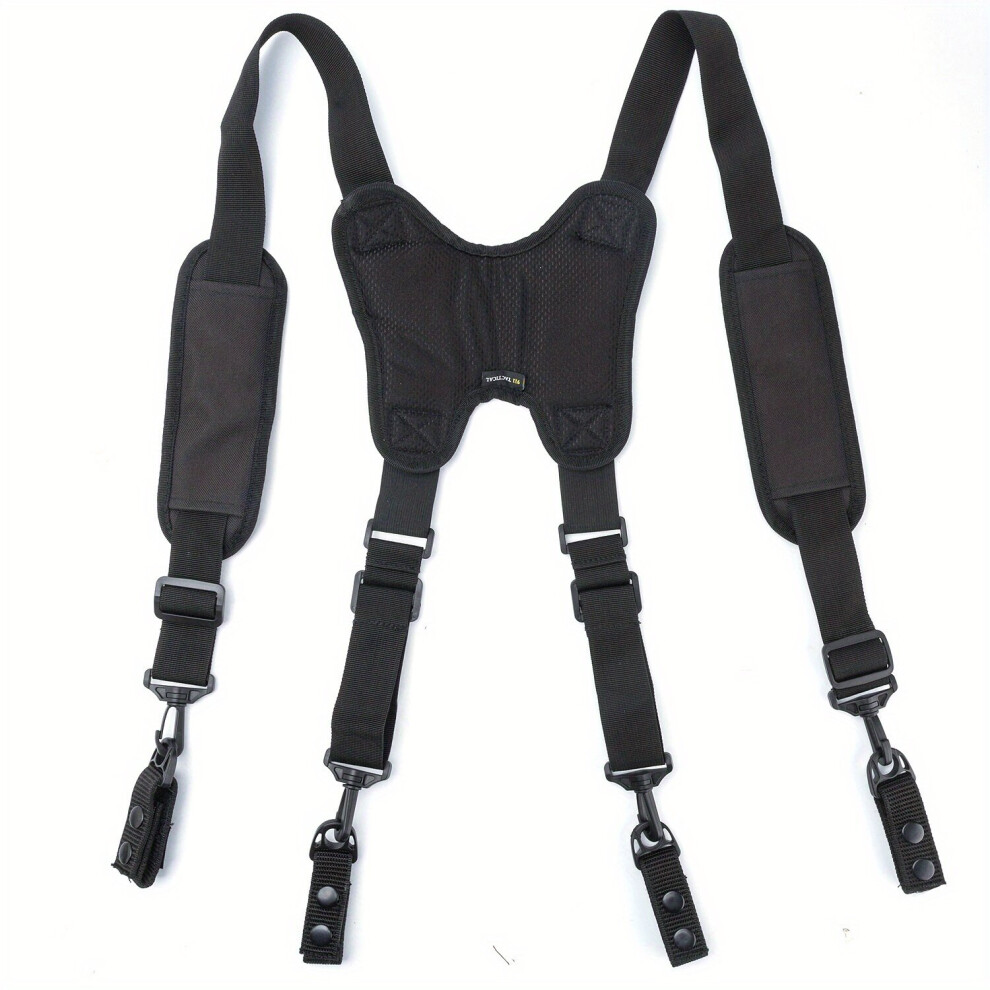 Mens Tactical Tool Belt Suspenders Outdoor Combat Harness 885664791439