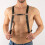 Mens PU Leather O Shaped Ring Harness Belt Adjustable Bondage Decor Belt 1