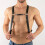 Mens PU Leather O Shaped Ring Harness Belt Adjustable Bondage Decor Belt 2