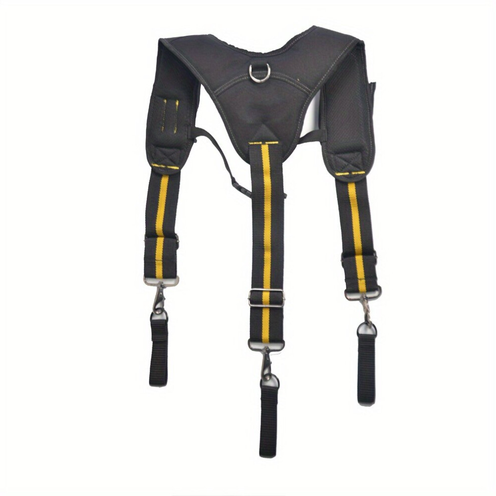 Tool Belt Suspenders Nail Pocket Set Adjustable Lumbar Support Heavy Duty Work Belt Harness Braces For Carpenter Electrician 885664792030