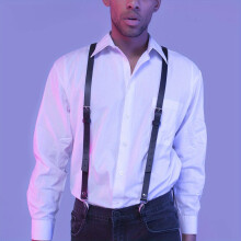 1pc Mens Shoulder Strap Harness Retro Gentleman Suit Suspender Pants Accessories