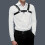 Mens Stage Performance Gothic Leather Suspenders 5