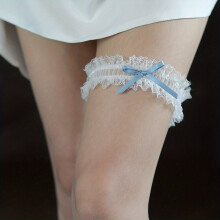 Lace Garter Belt Satin Bowknot Belt Legs Straps Womens Accessories