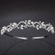 1pc Rhinestone Crown Hair Band Baroque Style Headband Bridal Wedding Headwear Photo Prop Hair Styling Accessory