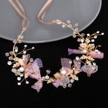 Colorful Crystal Braided Headbands Wedding Headpieces For Bride Bridal Headband With Crystal Women Wedding Hair Accessories