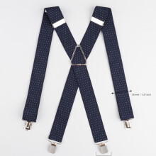 Suspenders For Men Set Adjustable 1 37 Inch Wide X Shape Wedding Suit Accessories Strong Metal Clips