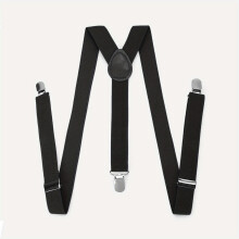 Mens Suspenders Unisex 3 clip Suspenders Clip Elastic Webbing Suspenders For Adult