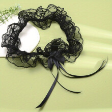 Lace Band Leg Band Elastic Strap Bridal Macrame Sexy Accessories Decoration With Mini Bowknot