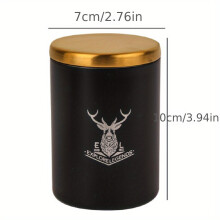 1pc Smoke Pipe With Cover Tea Can Carmounted Storage Can Sealing Cartridge Functional Cigarette Case