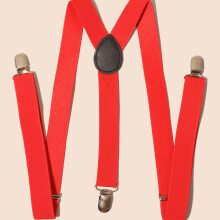 Red Suspenders Red Bow Tie For Women Men Adjustable Elastic Y Shape Suspender For Women