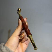 1pc Filter African Small leaf Red Sandalwood Bamboo Smoke Pipe Cigarette Holder Sandalwood Red Wood Long Dry Smoke Pipe Cigarette Pot Birthday Gift Fo
