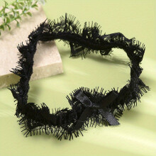 Wide Lace Garter Belt Bowknot Legs Band Elastic Legs Straps Bridal Wedding Accessories
