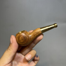 High End Solid Wood Old fashioned Dry Tobacco Pipe Mens Red Sandalwood Cigarette Holder Filter Pocket Short Portable Personality