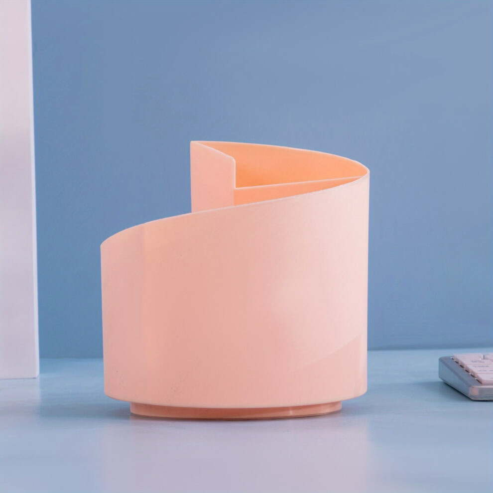 1pc 360 Degree Rotating Pen Holder Multifunctional Desktop Organizer Box Cosmetics Stationery Compartments Storage Box-image-OPC-PC7N7QV-NEW