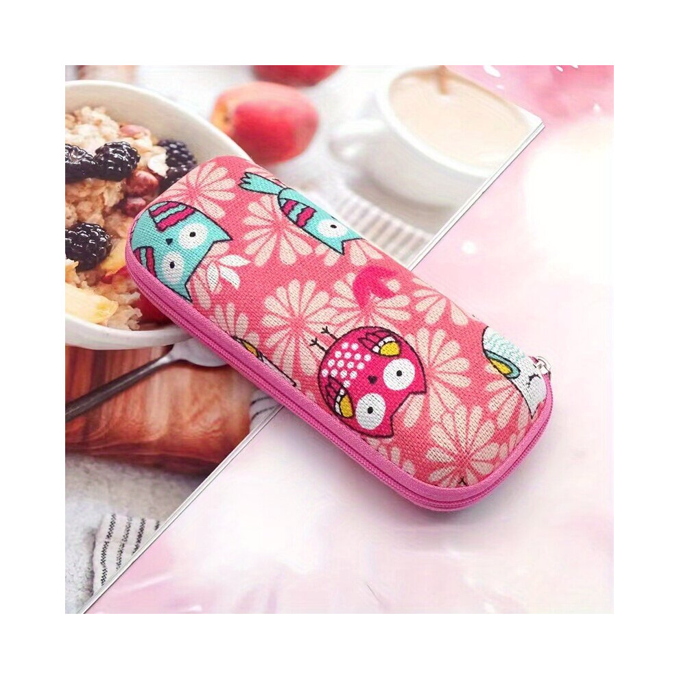 1pc Glasses Case Portable Lightweight Glasses Case Children And Womens Glasses And Accessories Zipper Glasses Case
