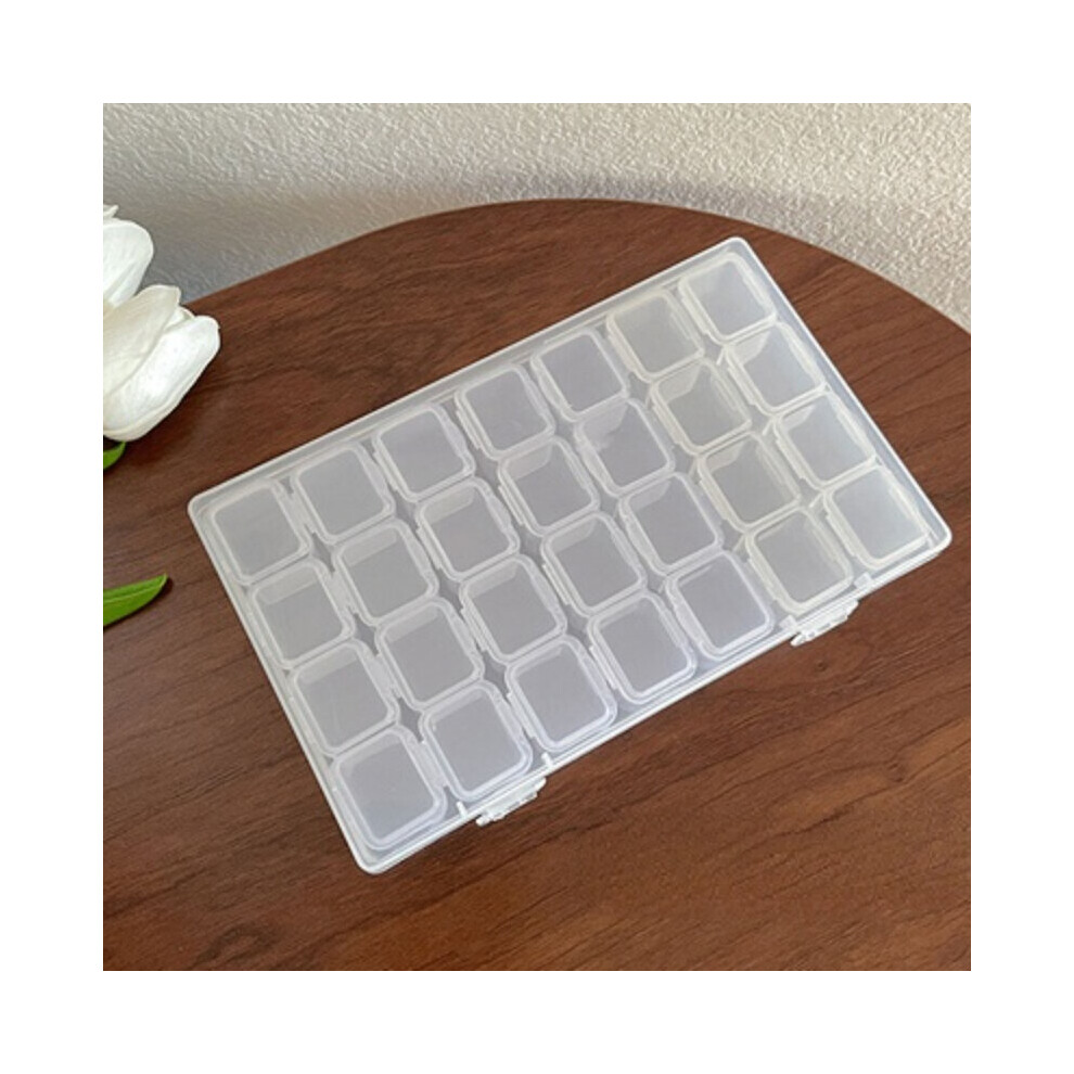 1pc 28 56 Grid Womens Nail Art Accessories Sub grid Finishing Box Desktop Finishing Storage Box