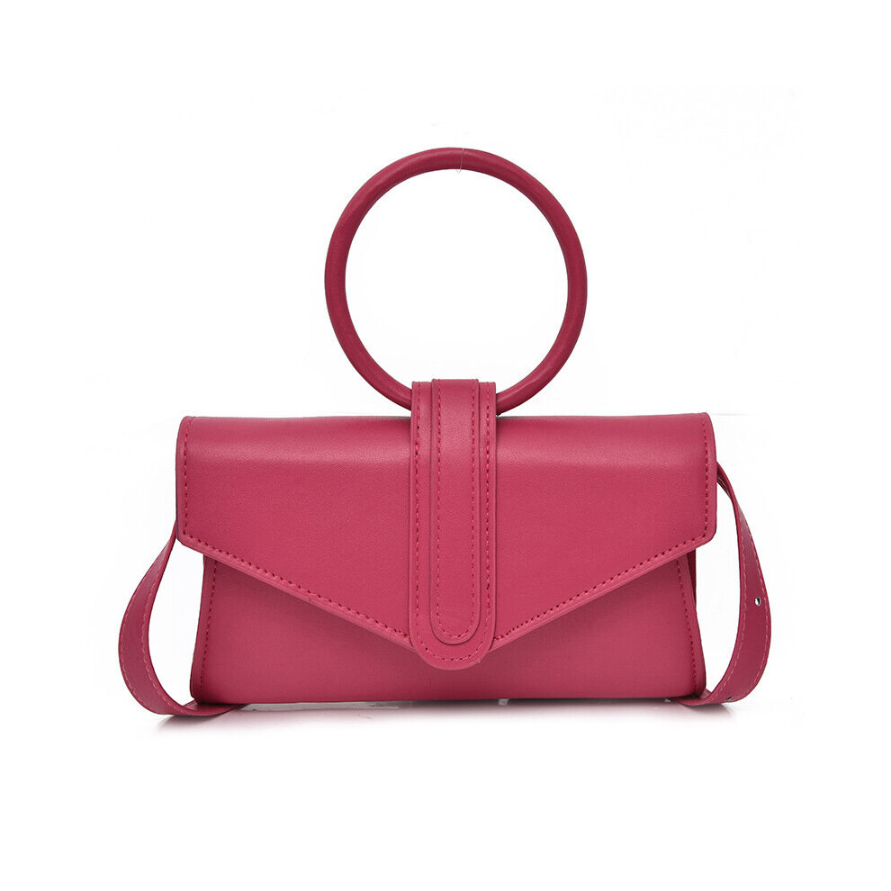 Minimalist Handbag With Round Top Handle Solid Crossbody Bag Clutch Purse For Women-image-OPC-PC7N9YR-NEW