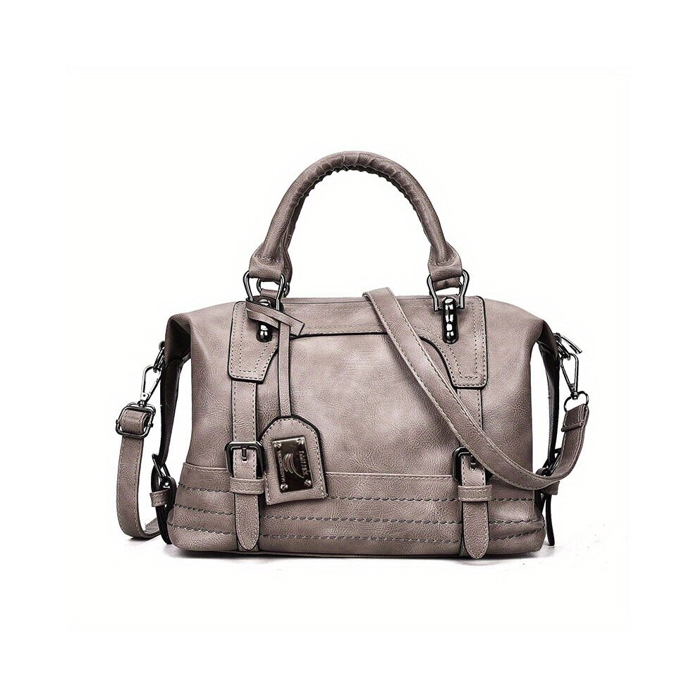 Retro Style Handbag Zipper Shoulder Bag With Removable Strap Womens Work & Travel Purse-image-OPC-PC7N9N9-NEW