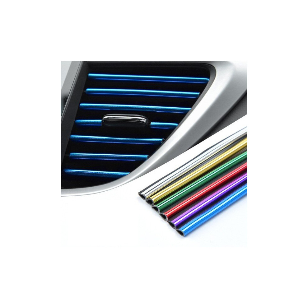 10Pcs 20Cm Car Air Conditioner Outlet Decorative U Shape Moulding Trim Decor Strips 5000015513613