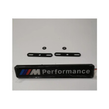 BMW M Performance LED Logo Grille Emblem Badge - White LED, 16x3x0.5 cm, Universal Front Grille, Waterproof PMMA