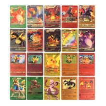 (55PCS Gold Rainbow Cards) 55Pcs For Pokemon Card Mint Vmax GX Charizard Collection Boxes