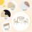Casart Kid's Table & Chairs Set with Double-sized Tabletop 2 Chairs & Storage 8