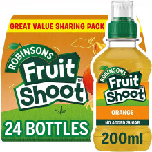 Robinsons Fruit Shoot Orange 24 x 200ml PET bottles