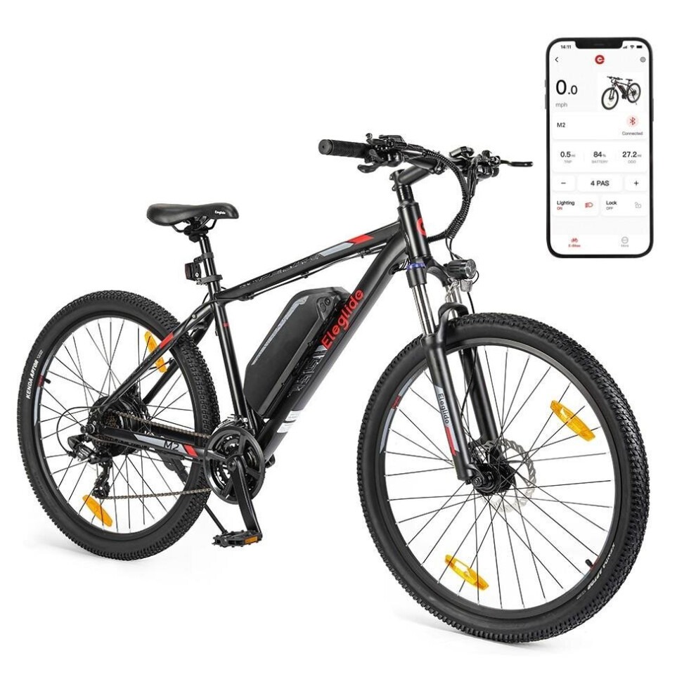 Eleglide M2 Electric Bike, E Mountain Bike, 27.5"x2.4" E-bike