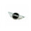 Chrome/black Mini Cooper Badge Front Bonnet Rear Trunk Emblem 6