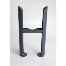 (3 Column) Manissa Anthracite Freestanding 3 Column Traditional Radiator Feet Central Heating and Electric