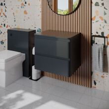 Regis Forma Anthracite Grey Wall Hung Vanity Unit 600mm