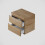 Regis Forma Wood Wall Hung Countertop Vanity Unit 600mm 4