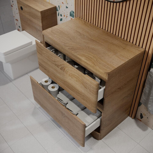 Regis Forma Wood Freestanding Vanity Unit 800mm 1