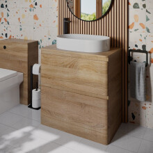 Regis Forma Wood Freestanding Vanity Unit & Affine Lorient Countertop Basin 800mm