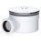 SPARES2GO Shower Trap for 90mm Tray Plug Hole 1.5" Drain Waste Dome Base Kit (Chrome Silver) 3