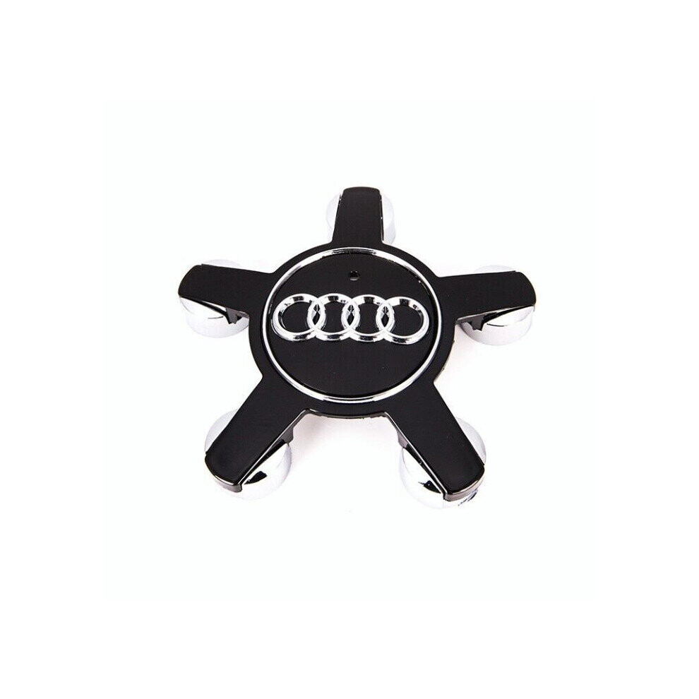 Paktoo 135Mm Wheel Center Hub Caps For Audi A3 A4 A5 A6 S4 S6 4F0601165 Black