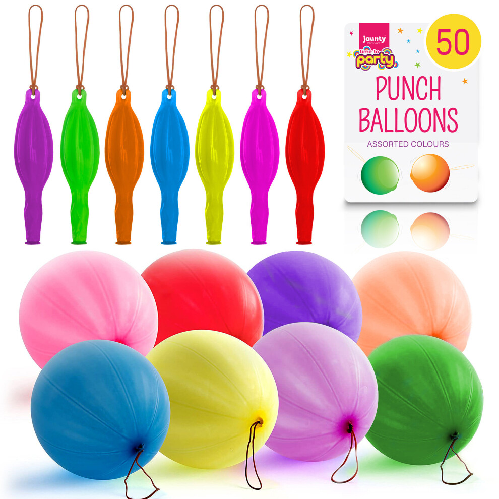 jaunty partyware 50pk Large Premium Quality Punch Balloons Ideal for Party Bag Fillers