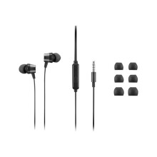 Lenovo Analog Gen 2 - Earphones with mic - in-ear - black - for ThinkCentre M60q Chromebox, M70s Gen 3, M70t Gen 3, Thin